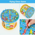 Cub din lemn  8 in 1 multifunctional Wooden Activity Cube